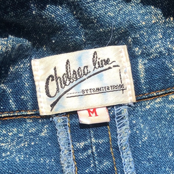 CHELSEA LINE Vintage Acid Wash Blue Denim Jacket - Picture 6 of 6